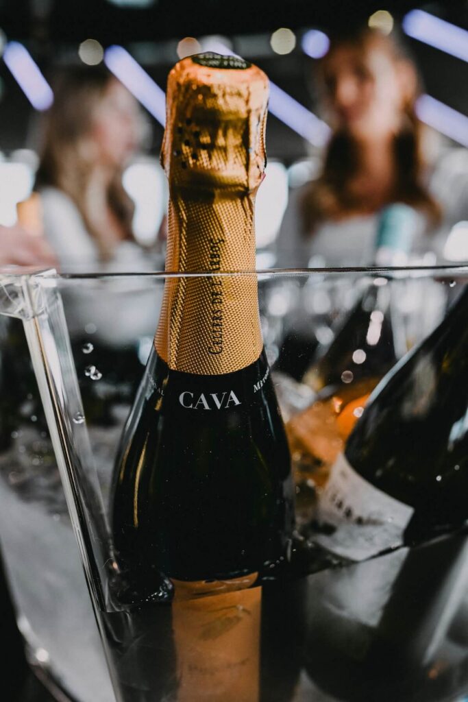 a bottle of cava wine