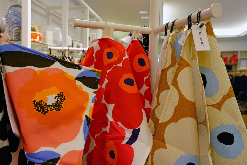 Inside a Marimekko store in Copenhagen