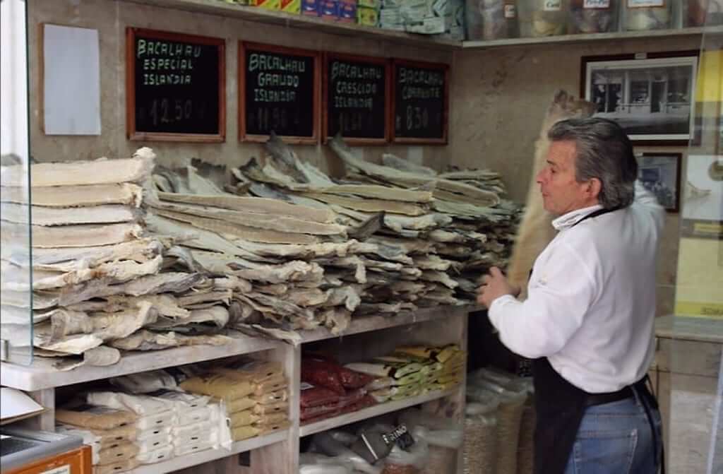 cod fish market stall
