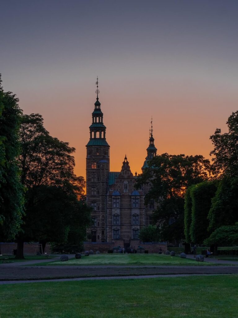 Rosenborg Castle at dusk