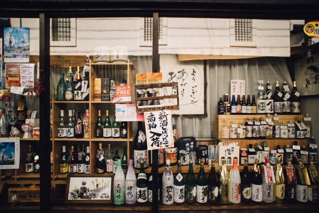 store selling Japanese alcoholic beverages