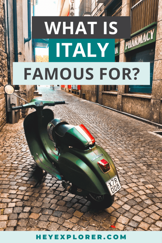 What is Italy famous for pinterest image