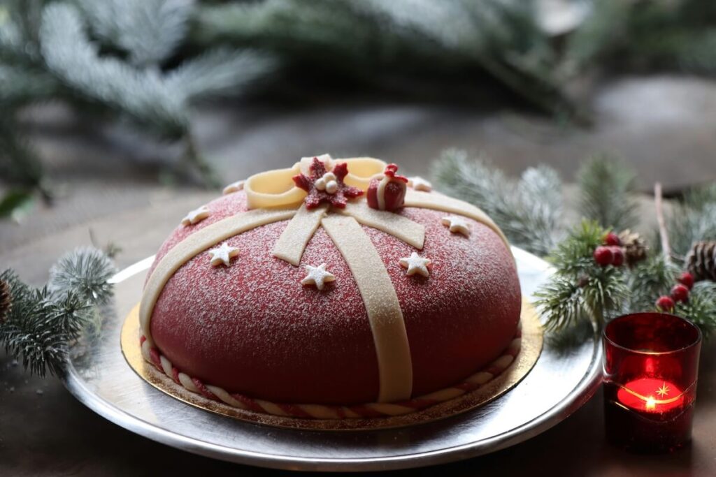 festive Christmas cake