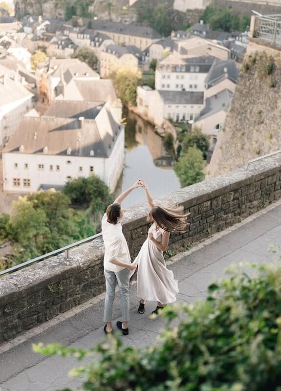 Couple dancing in Luxembourg