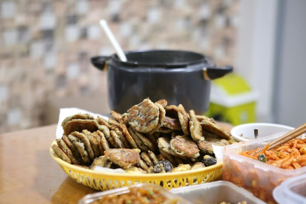 pile of Korean jeon