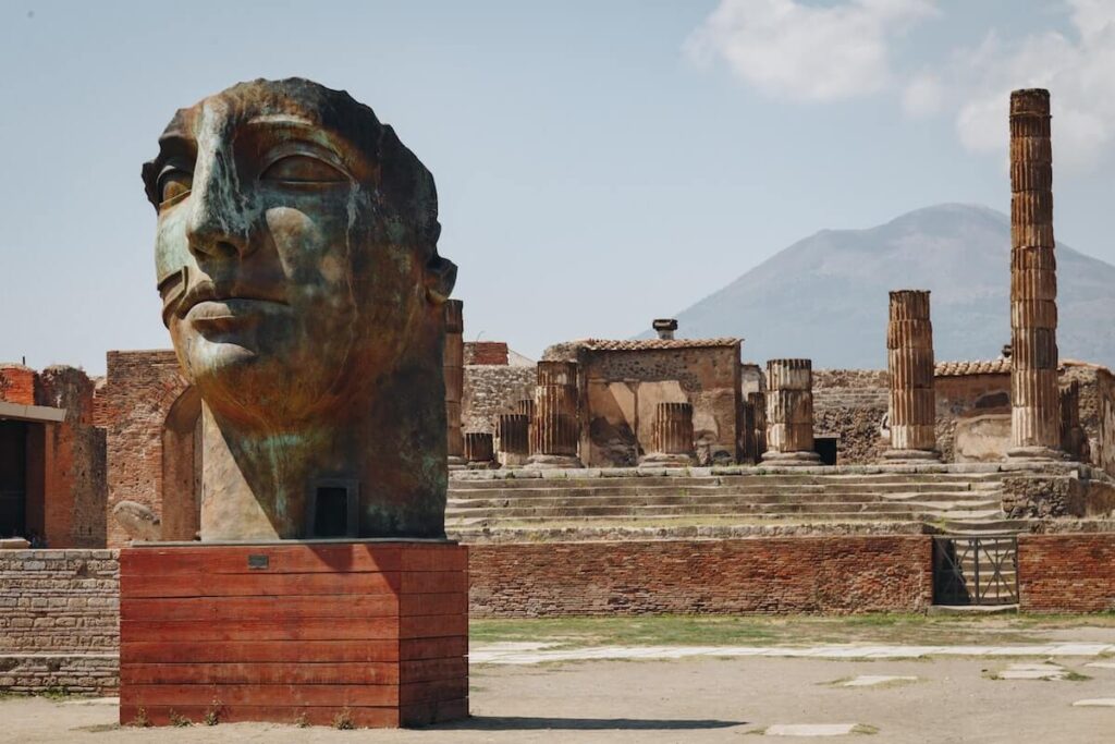 ruins at Pompeii and Herculaneum