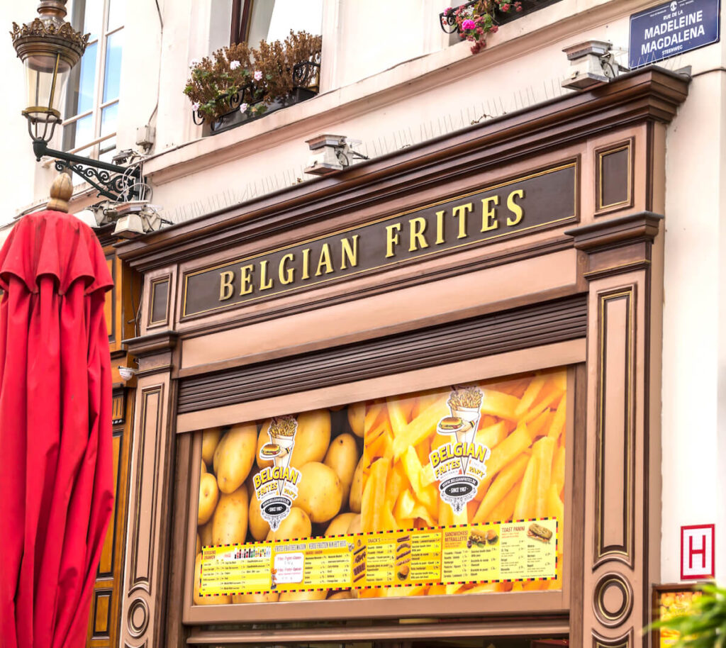 classic Belgian frites with choice of sauces
