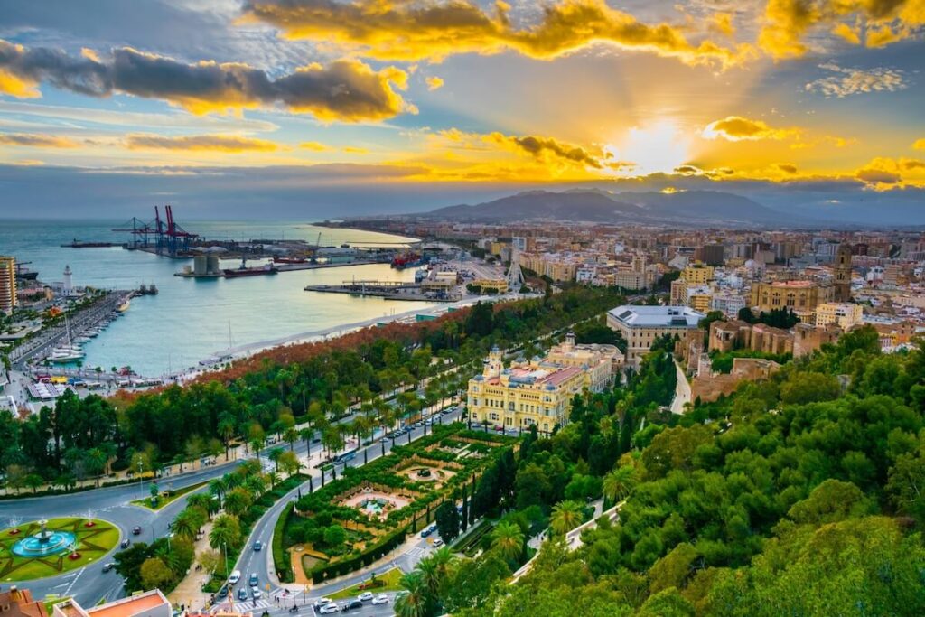 Malaga sunset