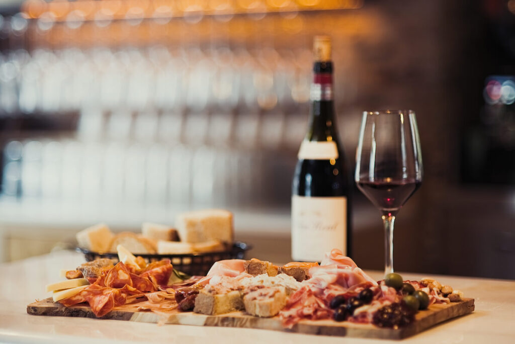 tapas and wine
