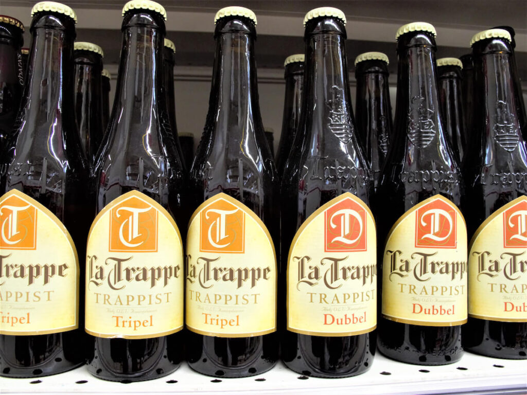 bottles of Trappist beers