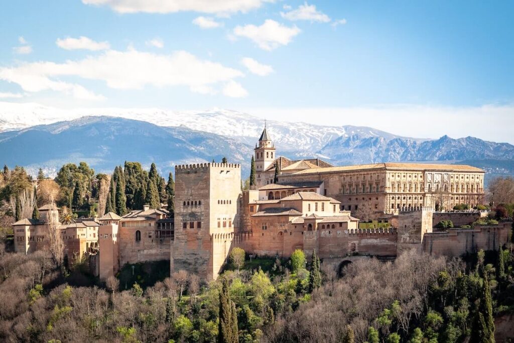 view of Alhambra in Granada