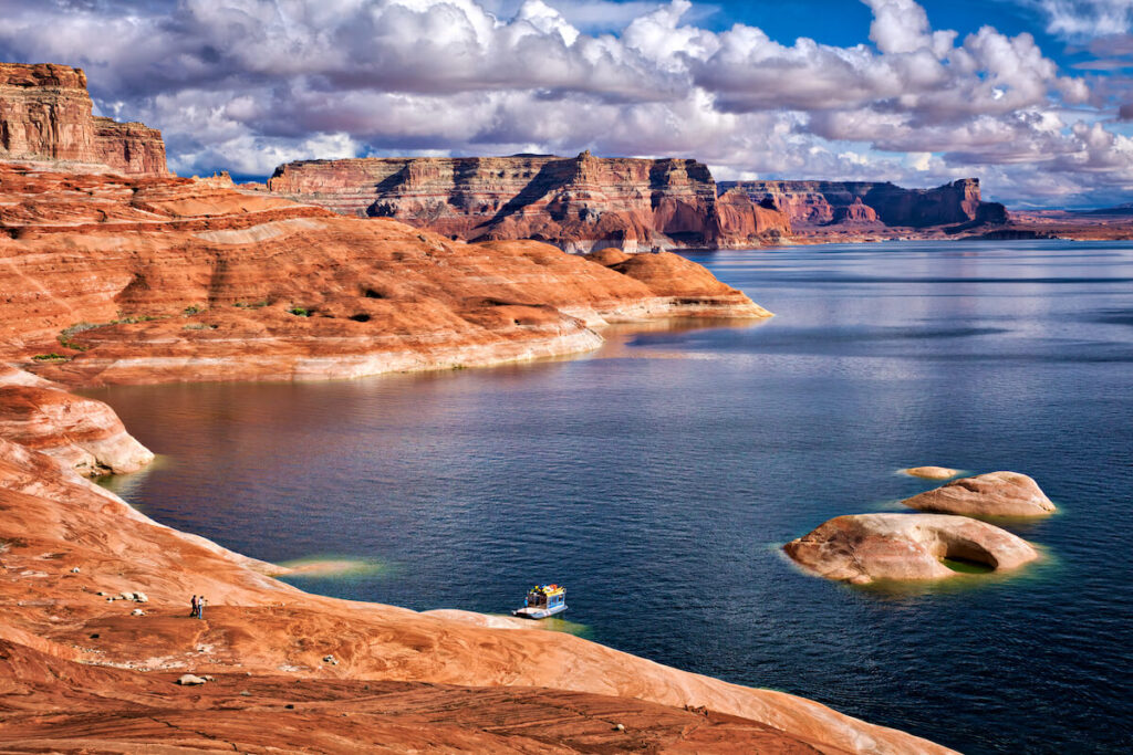 Rock Formation along the shore of Lake Powell