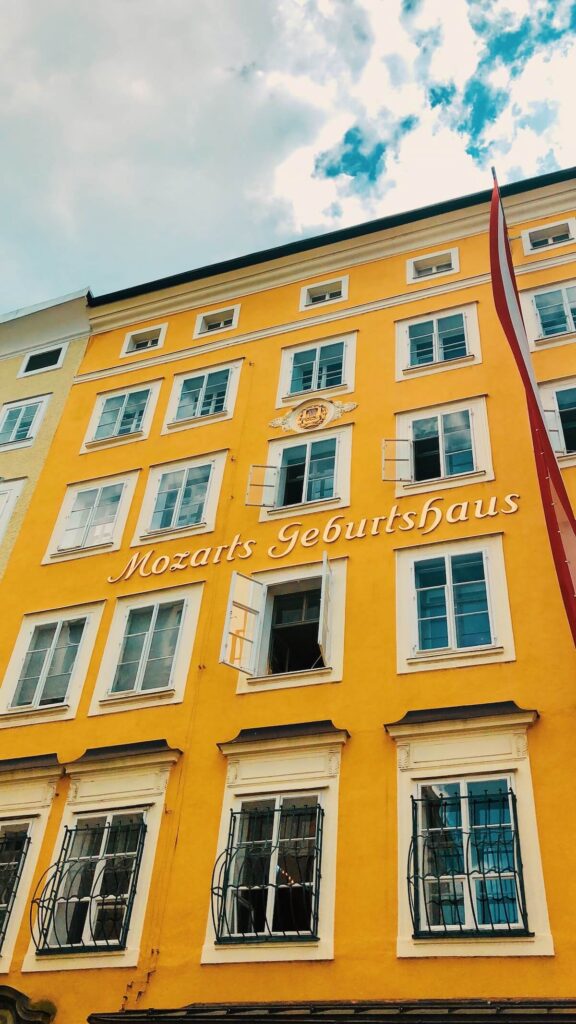 Mozart's birth home in Getreidegasse Salzburg