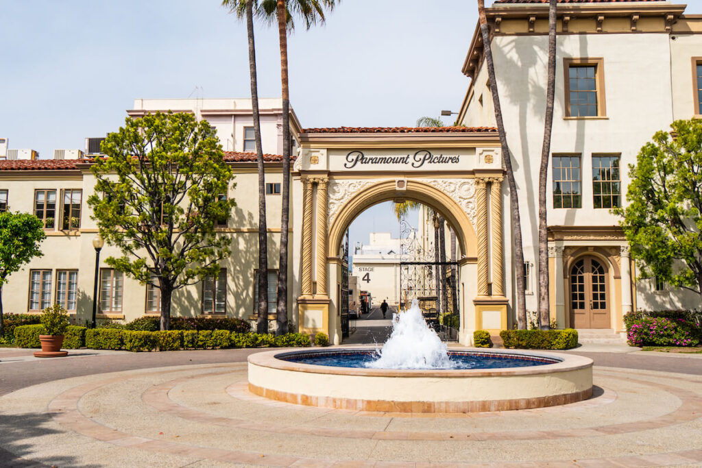 Paramount Pictures film studios at Los Angeles