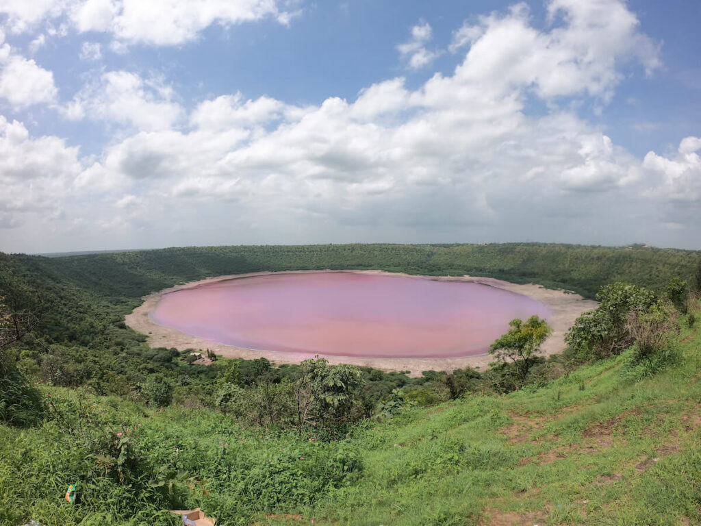 Pink Lonar Crater in Buldhana Maharashtra