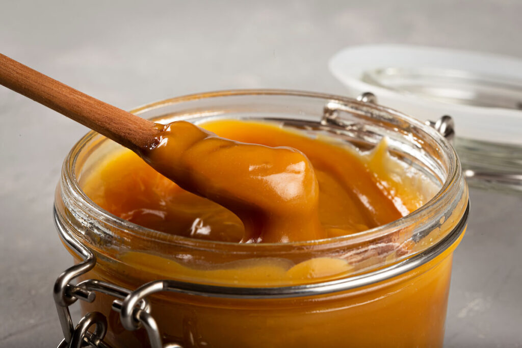 Dulce de leche, traditional sweet in Latin America