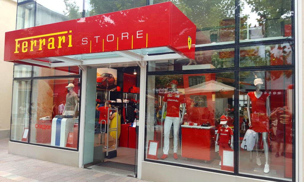 Ferrari Store in Fidenza Village, Italy