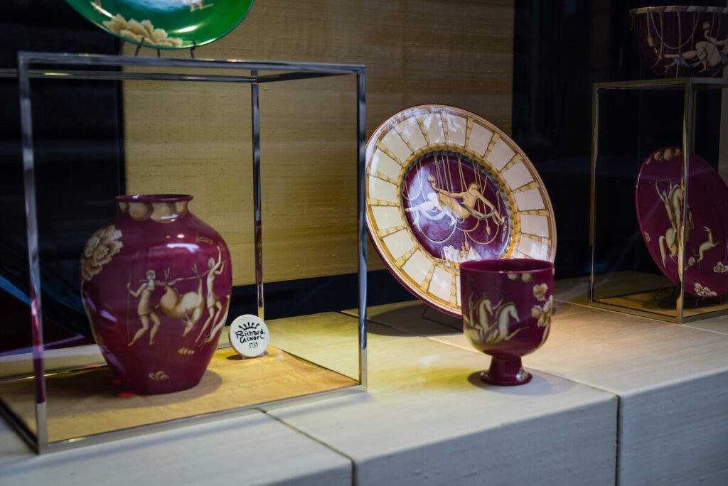 Shop window of a Richard Ginori shop in Milan