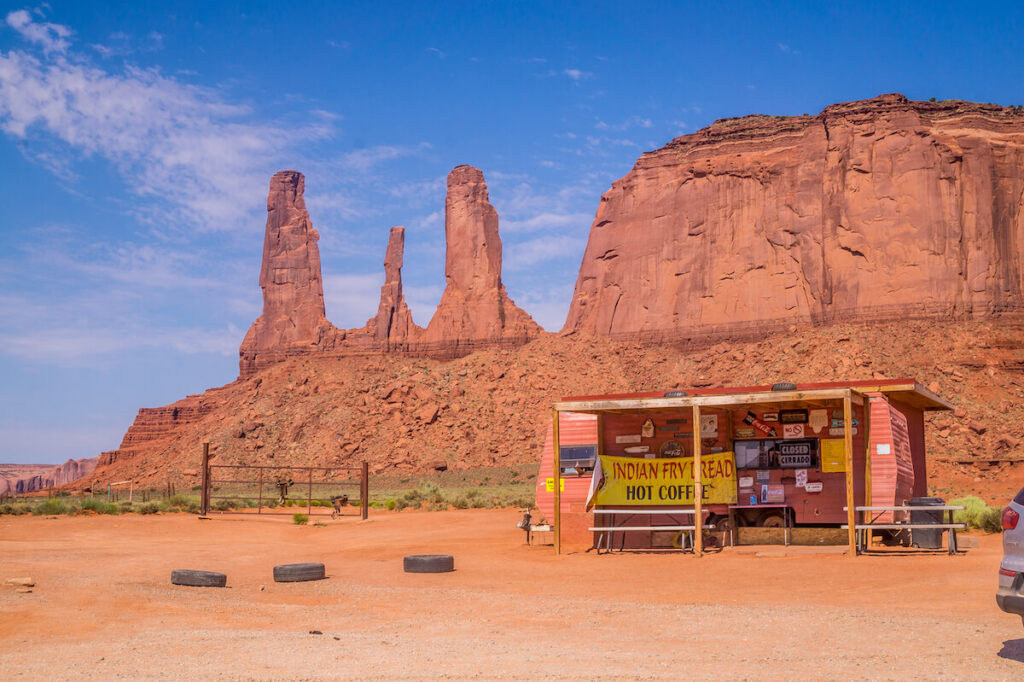Monument Valley Navajo Tribal Park at Navajo Souvenir Market