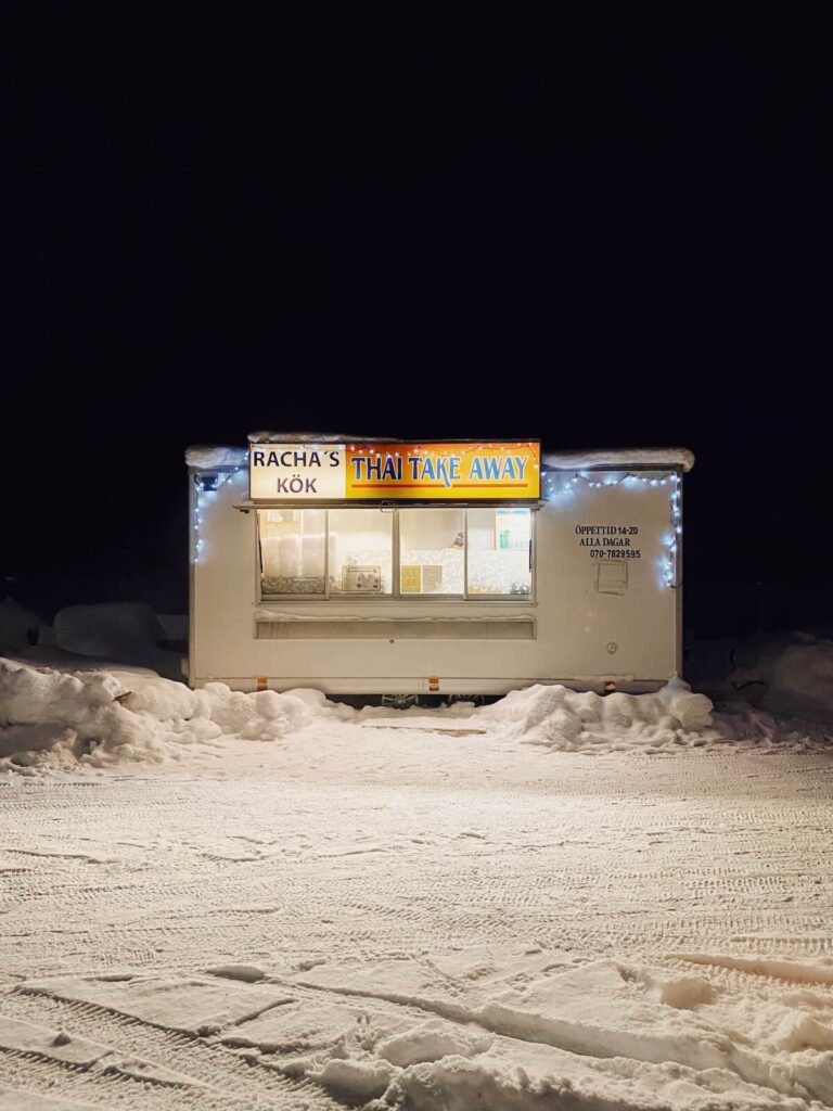 Street food stall in Sweden