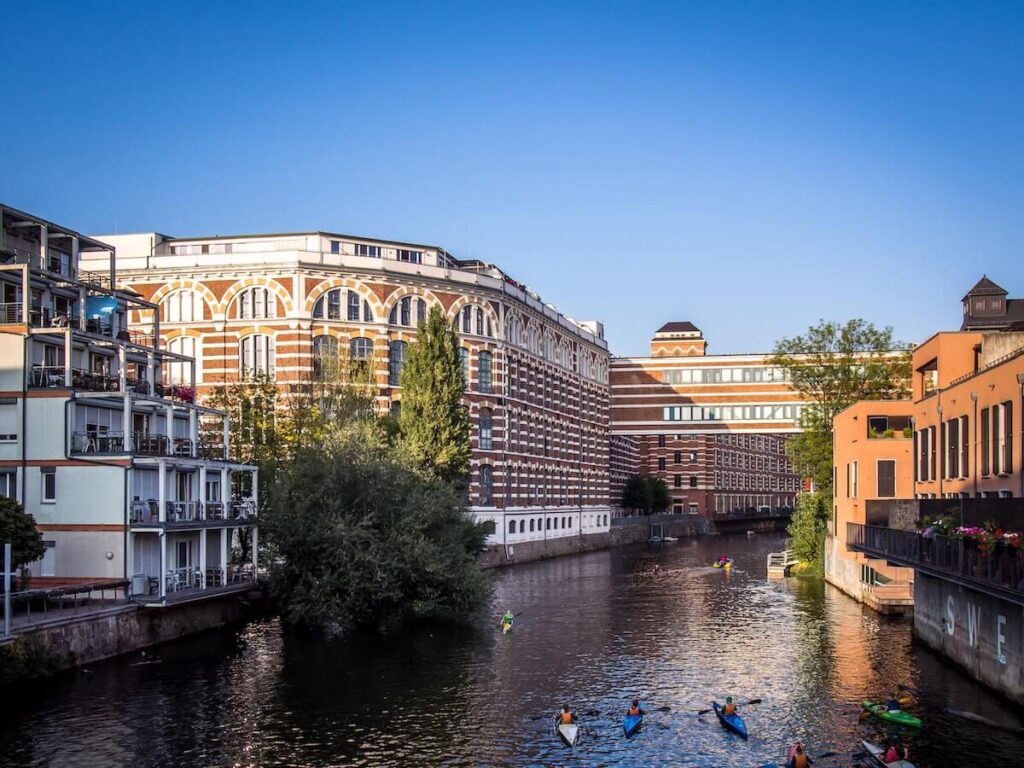 Karl-Heine-Kanal at Leipzig