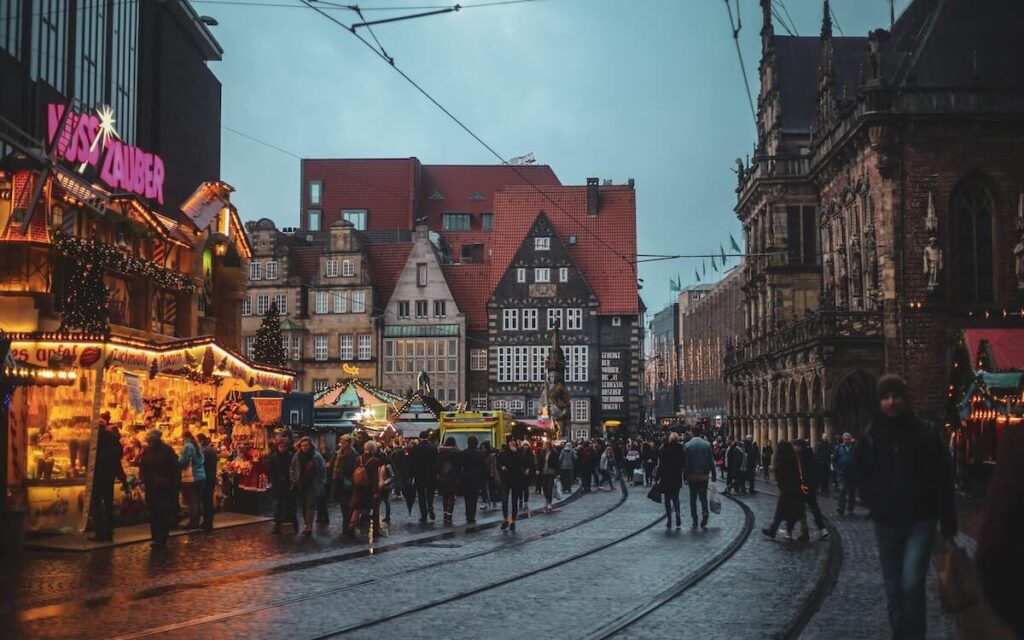 Christmas market at Bremen, Germany