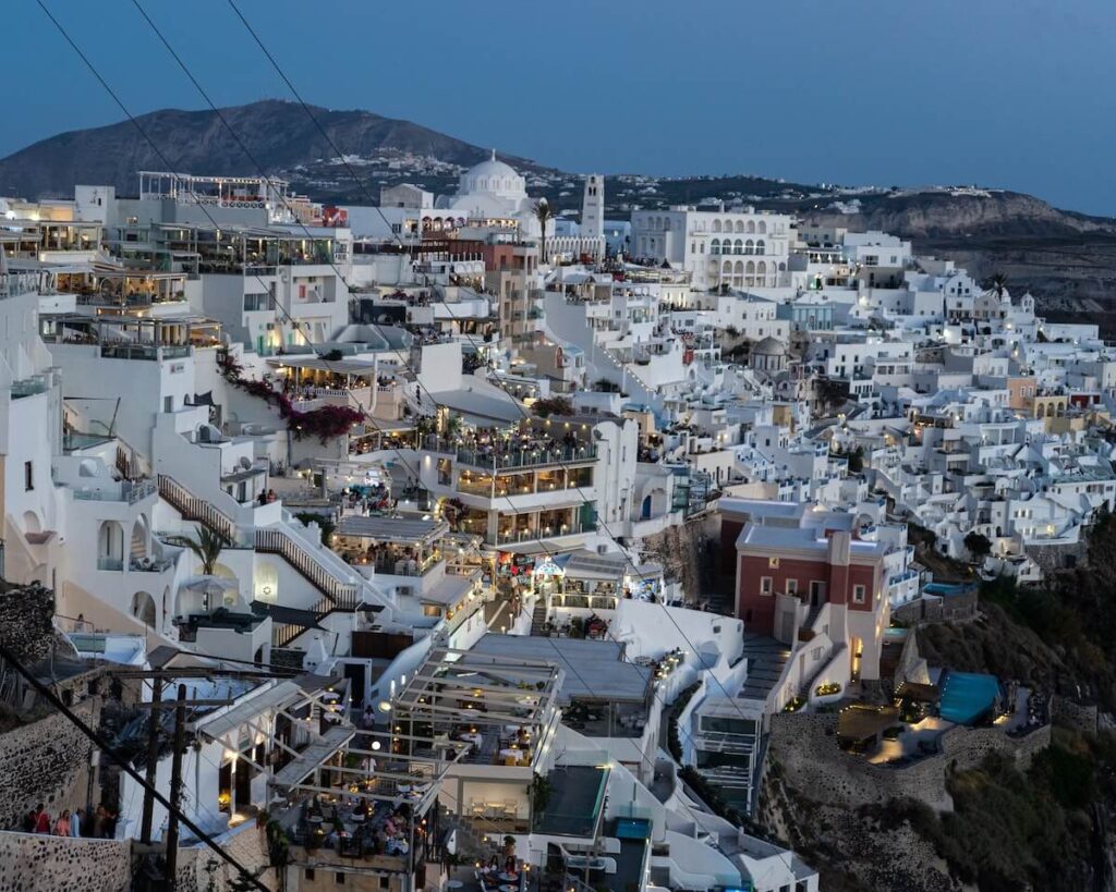 nightlife in Fira, Santorini