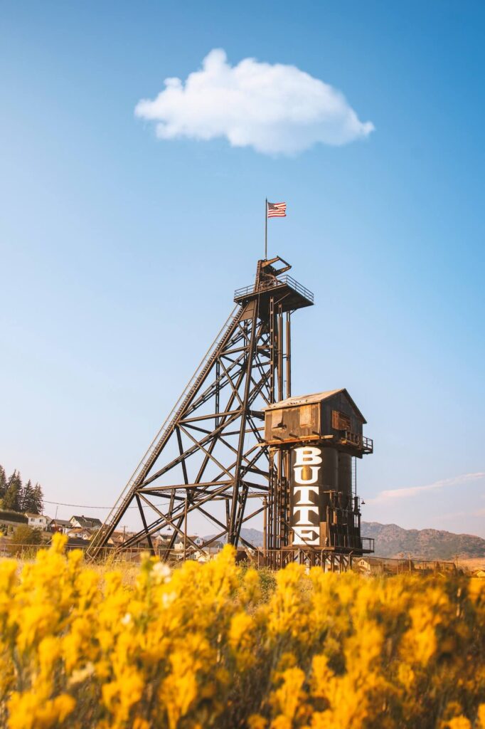 Mining shaft in Butte Montana