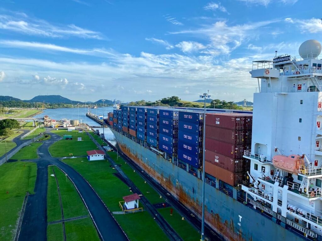 Miraflores Locks in the Panama Canal