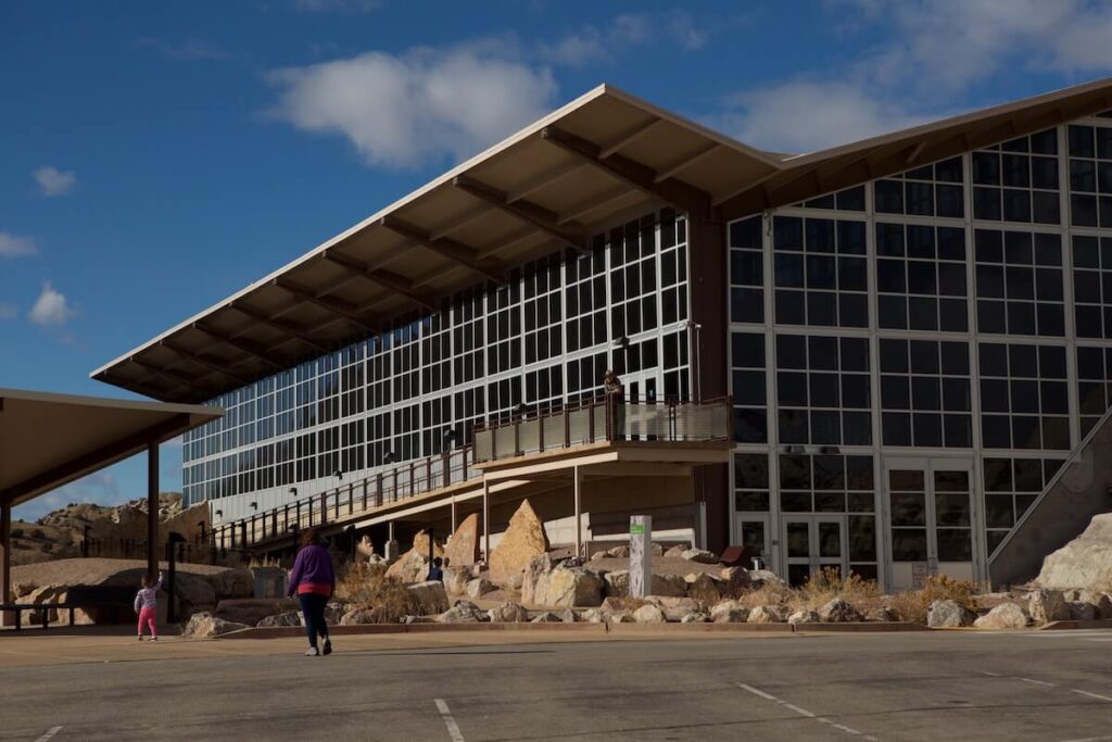 exterior of Dinosaur National Monument