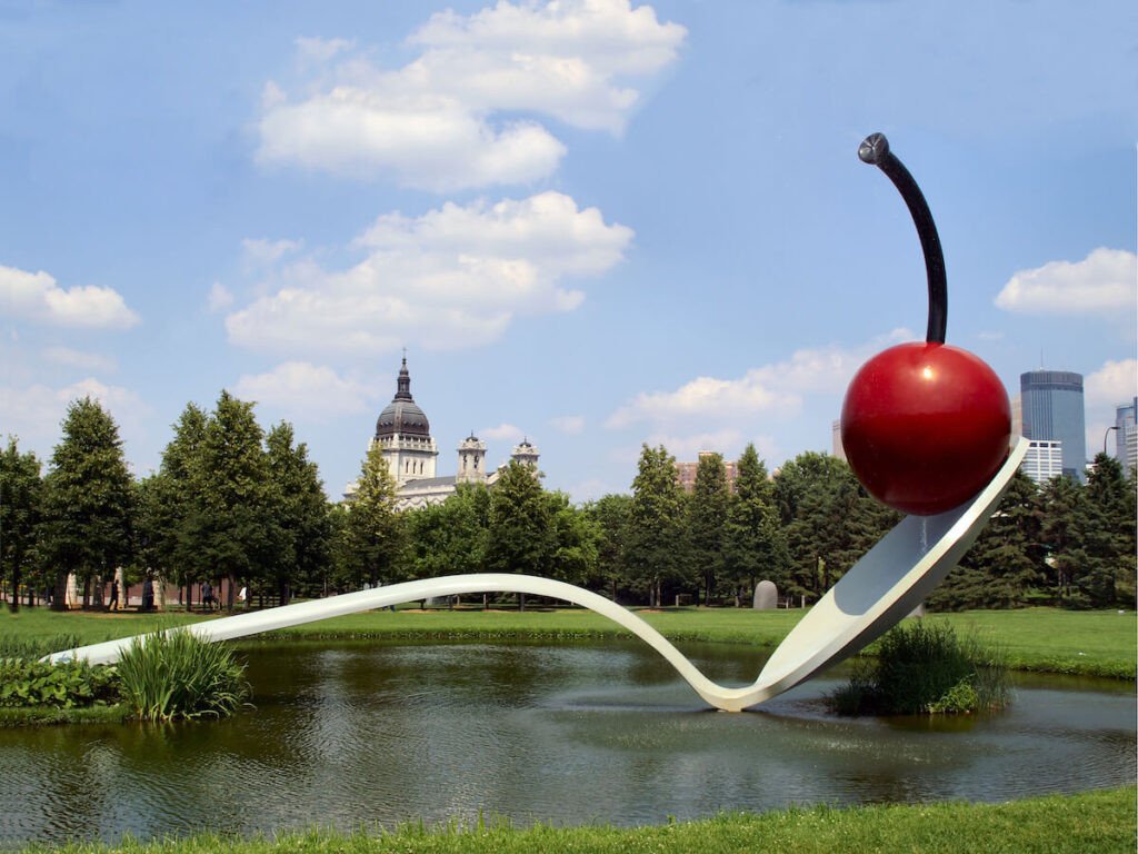 Spoonbridge and Cherry in the Minneapolis Sculpture Gardens