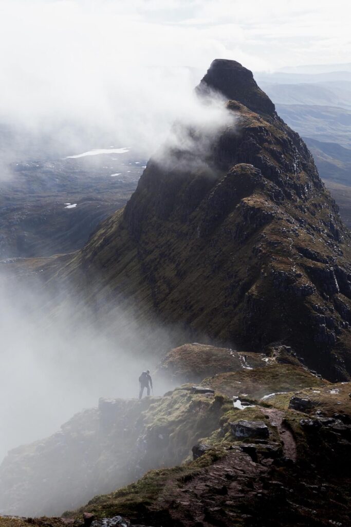mist over peak of Suilven