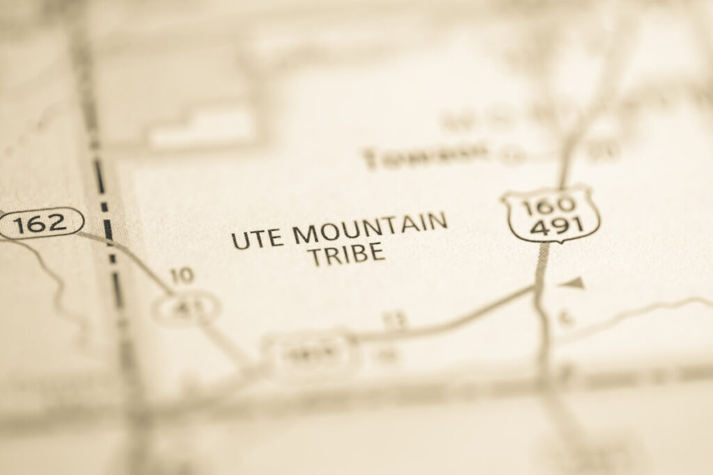 Ute Mountain Tribe map