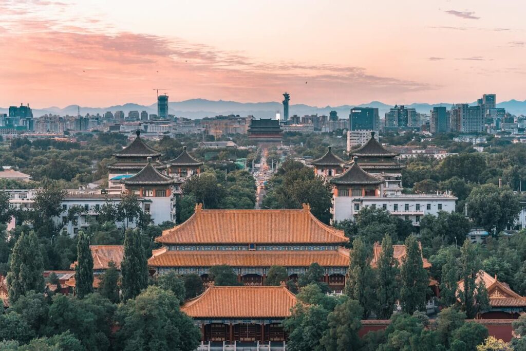 Beijing temples from above