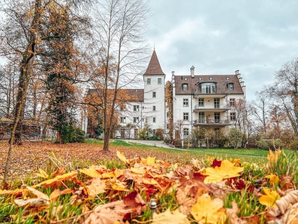 autumn foliage around Schloss Wartegg in Rorschacherberg