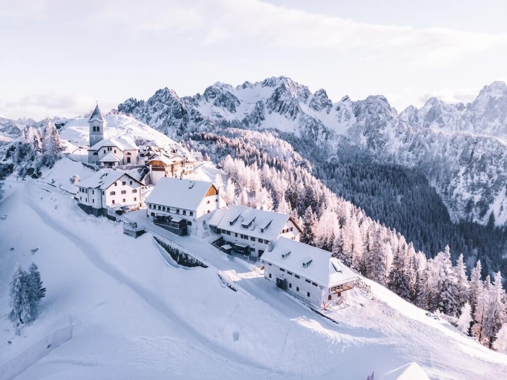 unparalleled view of the Julian Alps in Tarvisio, Italy