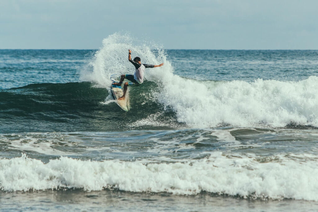 surfer in Playa Venao, Panama