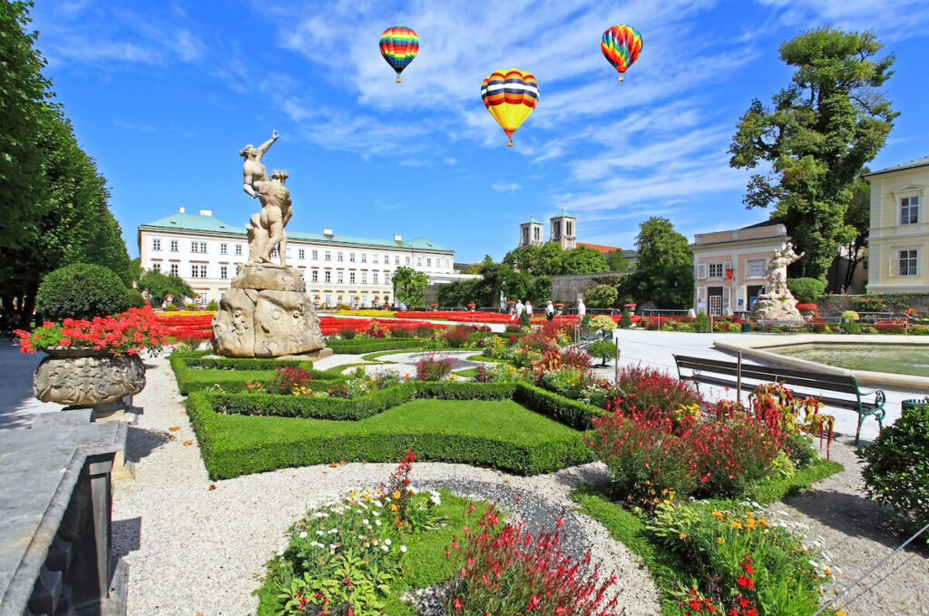 Mirabell Palace and garden in the summer Salzburg, Austria