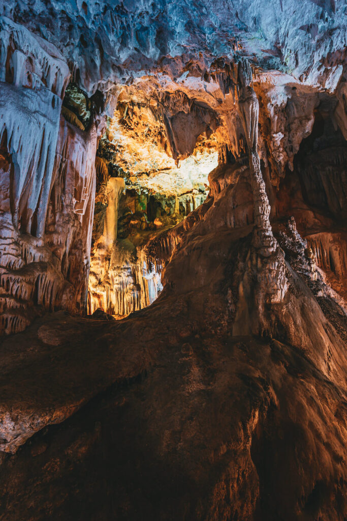 Different Rocks, Stalactites And Stalagmites In Nerja Caves
