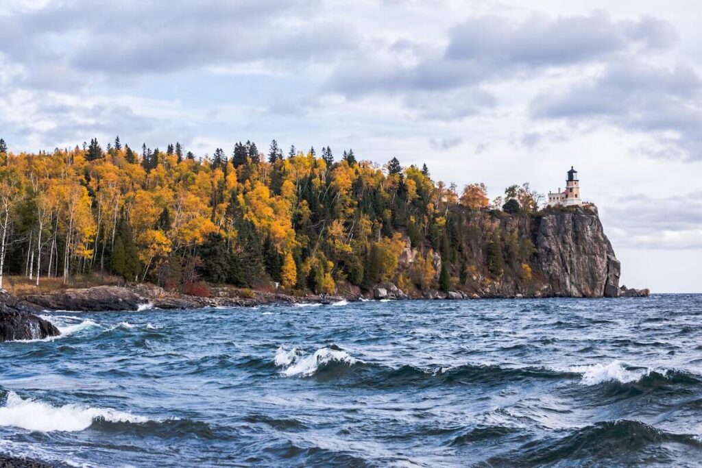 Split Rock Lighthouse in Lake Superior
