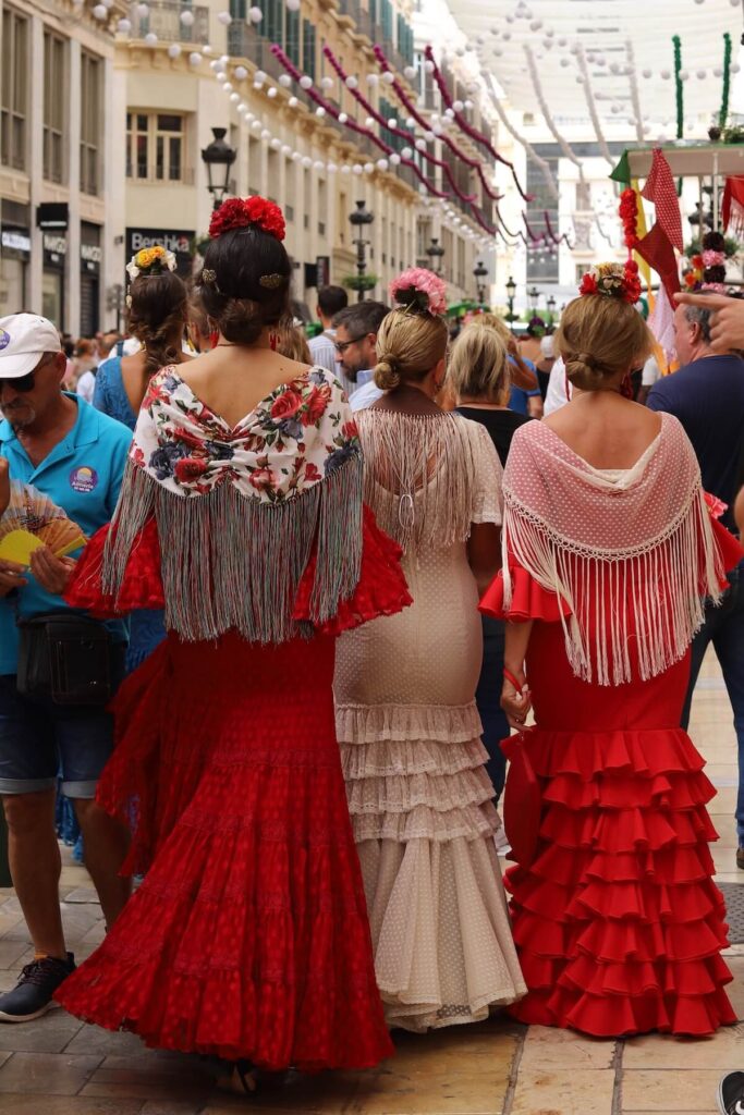 women wearing feria outfits