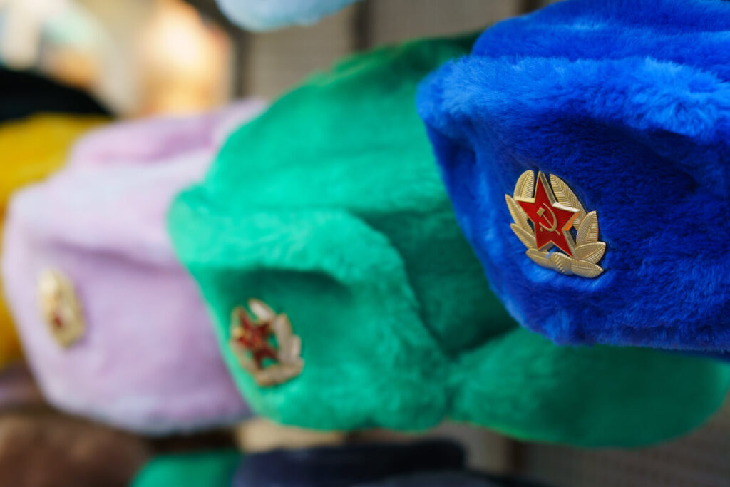 Ushanka, ushanka-hat. Fur cap with ear flaps.