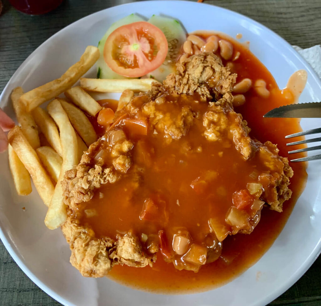Delicious Hainanese Chicken Chop in Penang