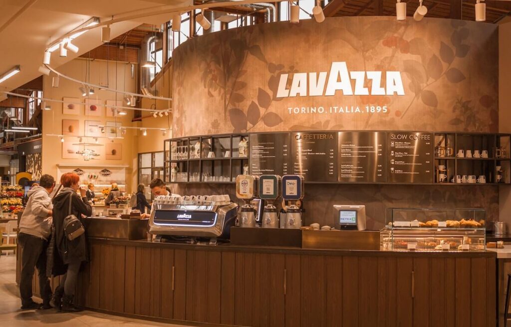 A Lavazza store in Bologna, Italy