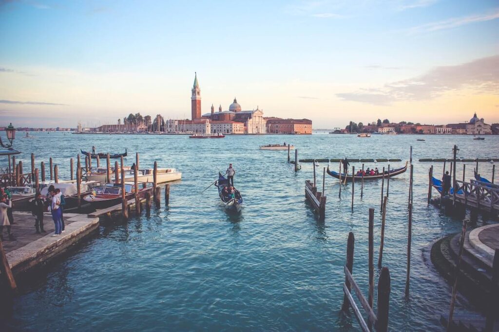 View of the Venetian lagoon