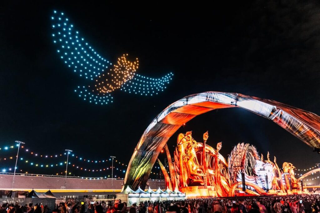 scene at the Electric Daisy Carnival Festival
