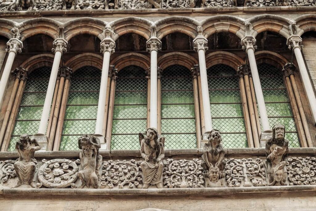 Statue Detail of Église Notre-Dame de Dijon