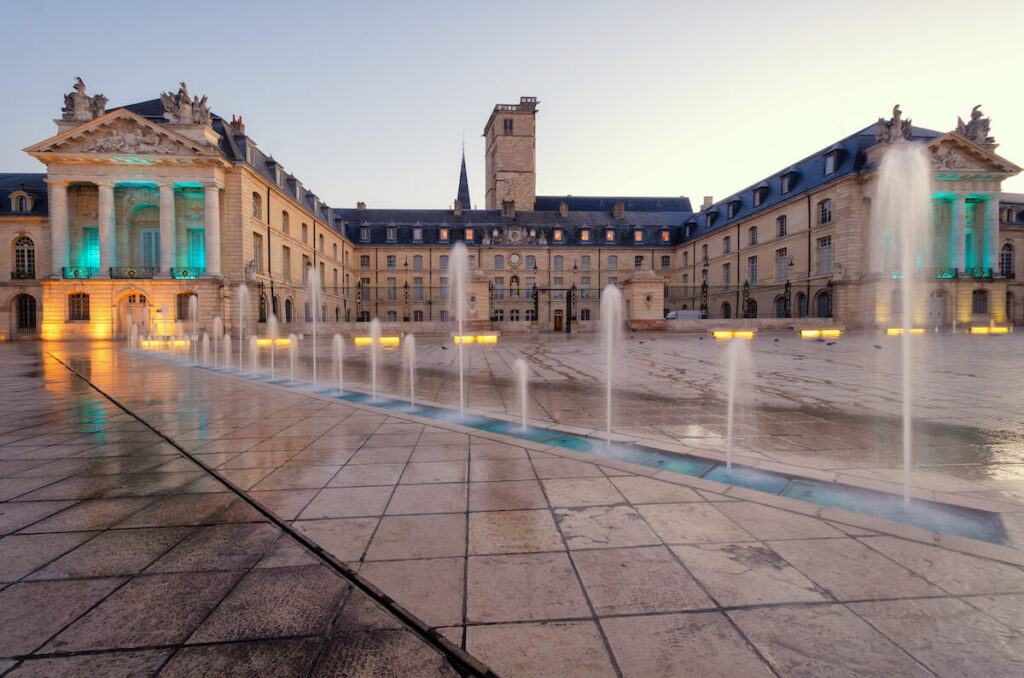 View of the Palace of the Dukes of Burgundy from Liberty Square