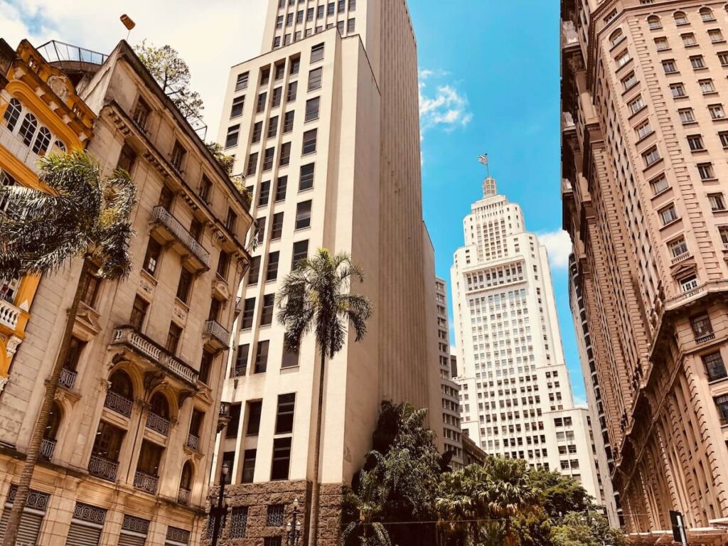 banespa building and sao joao avenue