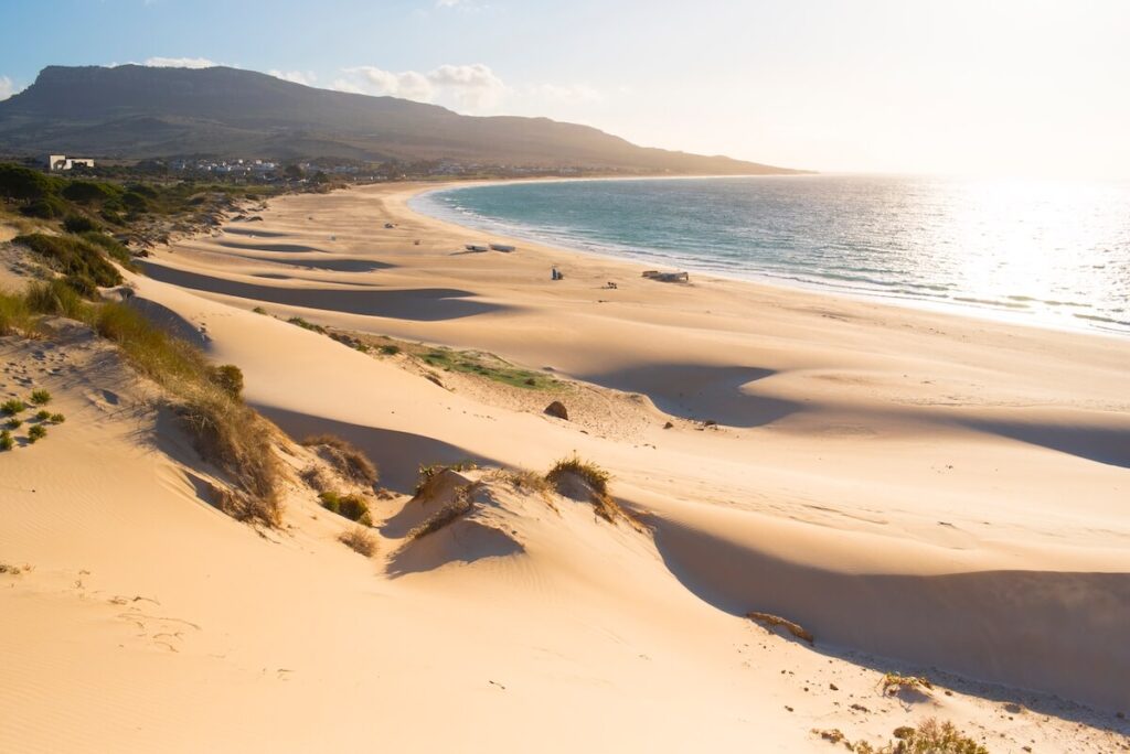 Bolonia beach, in Tarifa, southern Spain